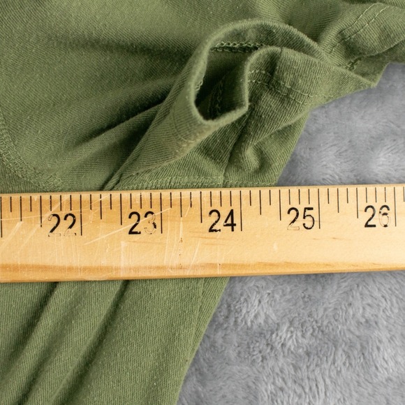 Terra & Sky Women's 2X Olive Green Short Sleeve Tunic Top Plus Size - Picture 4 of 5